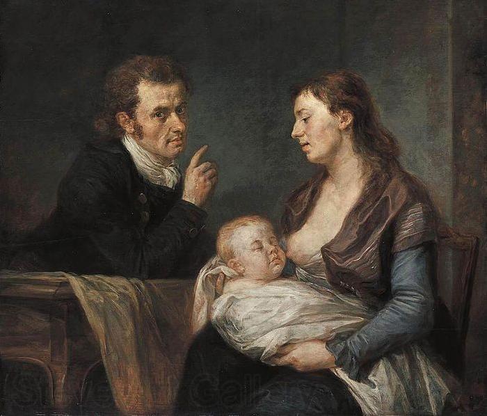 Johann Georg Edlinger Family Portrait Norge oil painting art